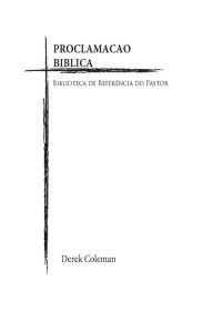 Title: Proclamacao Biblica: Biblioteca de Referencia do Pastor, Author: Derek Coleman