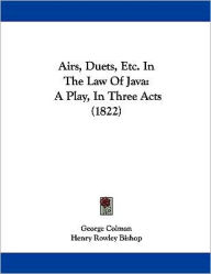Airs, Duets, Etc. In The Law Of Java