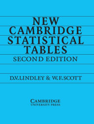 Title: New Cambridge Statistical Tables, Author: D. V. Lindley