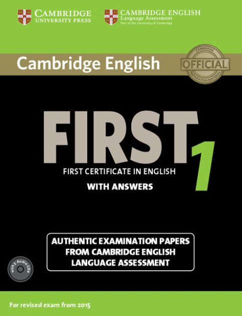 Cambridge English First 1 For Revised Exam From 2015 Student's Book ...