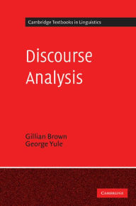 Title: Discourse Analysis, Author: Gillian Brown