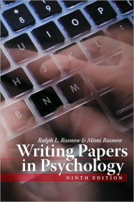 Writing papers in psychology 9th edition pdf