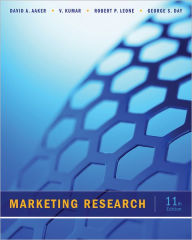 Title: Marketing Research / Edition 11, Author: David A. Aaker