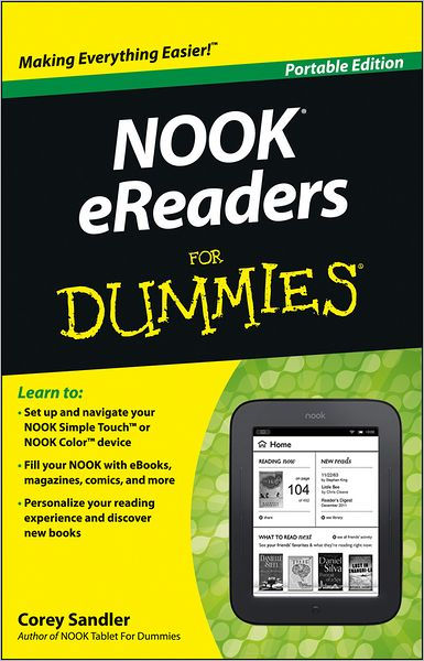 NOOK EReaders For Dummies By Corey Sandler, Paperback | Barnes & Noble®