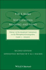 Wittgenstein: Meaning and Mind (Volume 3 of an Analytical Commentary on the Philosophical Investigations), Part 1: Essays