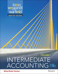 Title: Intermediate Accounting, Volume 1 / Edition 16, Author: Donald E. Kieso