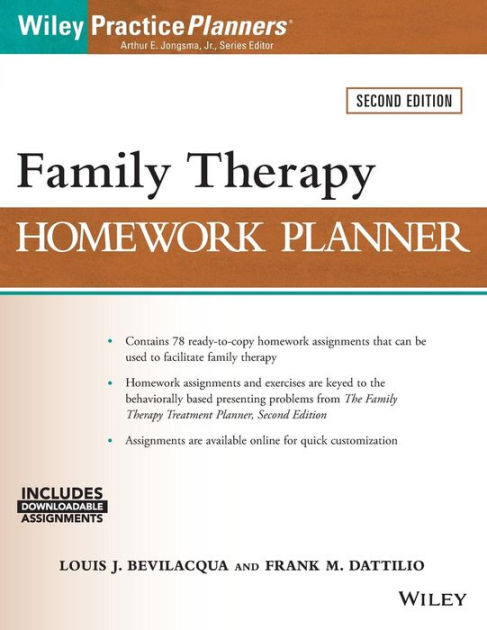 Divorce counseling homework planner
