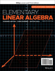 Title: Elementary Linear Algebra / Edition 12, Author: Howard Anton