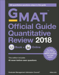 Title: GMAT Official Guide 2018 Quantitative Review: Book + Online, Author: GMAC (Graduate Management Admission Council)