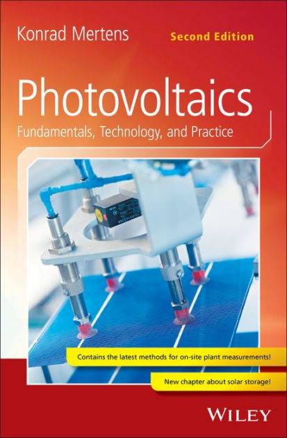 Photovoltaics: Fundamentals, Technology, And Practice By Konrad Mertens ...