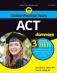 ACT For Dummies: Book + 3 Practice Tests Online + Flashcards