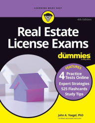 Title: Real Estate License Exams For Dummies with Online Practice Tests, Author: John A. Yoegel