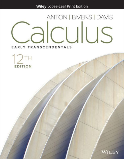 Calculus Early Transcendentals By Howard Anton Irl C Bivens Stephen Davis Other Format 6518