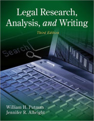 Legal Research, Analysis, and Writing / Edition 3