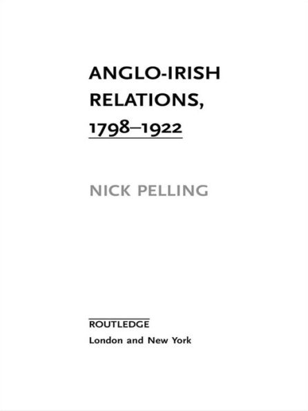 Anglo-Irish Relations: 1798-1922