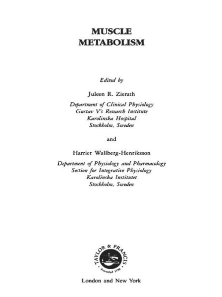 Muscle Metabolism