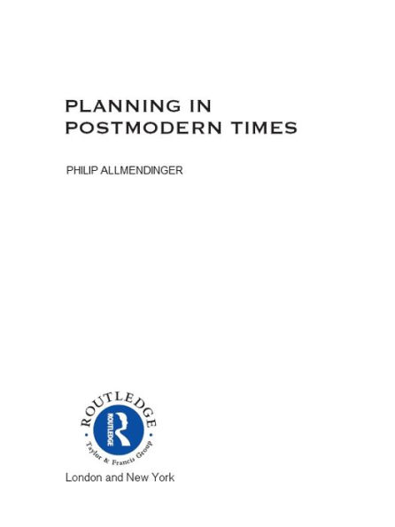 Planning in Postmodern Times