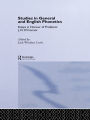 Studies in General and English Phonetics: Essays in Honour of Professor J.D. O'Connor