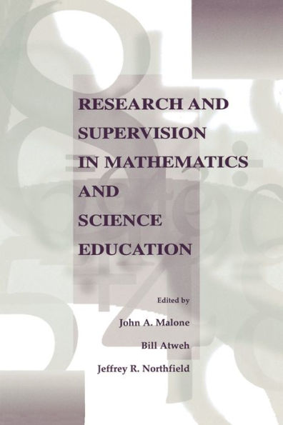 Research and Supervision in Mathematics and Science Education