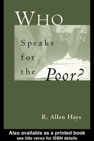 Who Speaks for the Poor: National Interest Groups and Social Policy