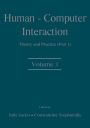 Human-Computer Interaction: Theory and Practice (part 1), Volume 1