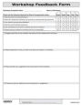 Workshop Feedback Form