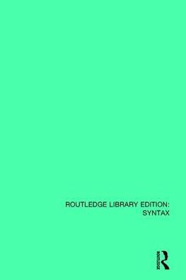 Theory of Complementation in English Syntax / Edition 1