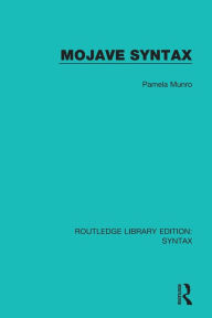 Title: Mojave Syntax, Author: Pamela Munro
