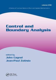 Title: Control and Boundary Analysis / Edition 1, Author: John Cagnol