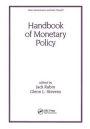 Handbook of Monetary Policy