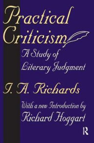 Title: Practical Criticism: A Study of Literary Judgment, Author: I. A. Richards