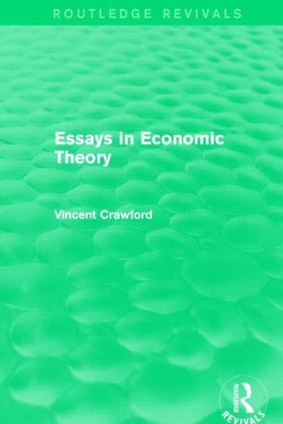 Essays in Economic Theory (Routledge Revivals)