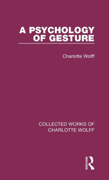 A Psychology of Gesture / Edition 1