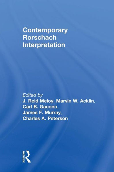 Contemporary Rorschach Interpretation / Edition 1