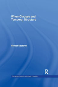 Title: When-Clauses and Temporal Structure, Author: Renaat H. C. Declerck