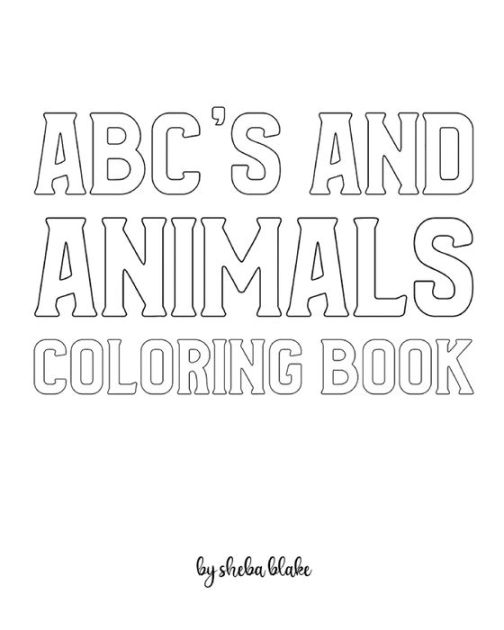 ABC's and Animals Coloring Book for Children Create Your Own Doodle