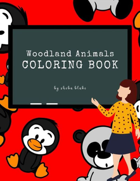 Woodland Animals Coloring Book for Kids Ages 3+ (Printable Version)