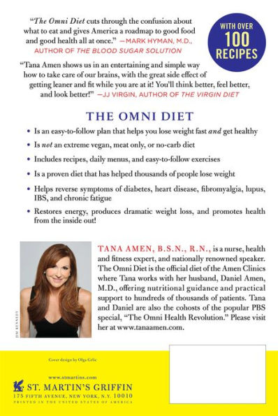 The Omni Diet: The Revolutionary 70% PLANT + 30% PROTEIN Program to Lose Weight, Reverse Disease, Fight Inflammation, and Change Your Life Forever