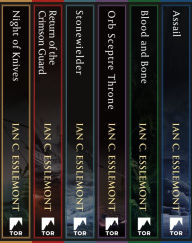 Title: The Malazan Empire Series: (Night of Knives, Return of the Crimson Guard, Stonewielder, Orb Sceptre Throne, Blood and Bone, Assail), Author: Ian C. Esslemont