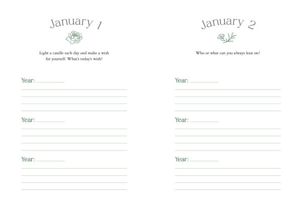 One Question a Day for Self-Care (Floral): A Three-Year Journal