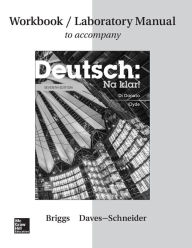 Title: Workbook/Lab Manual for Deutsch: Na klar! / Edition 7, Author: Lida Daves-Schneider Dr.