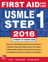 Title: First Aid for the USMLE Step 1 2016 / Edition 26, Author: Tao Le