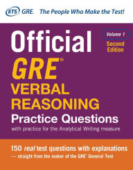 Title: Official GRE Verbal Reasoning Practice Questions, Second Edition, Volume 1, Author: Educational Testing Service