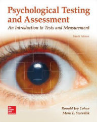 Title: Psychological Testing and Assessment / Edition 9, Author: Ronald Jay Cohen