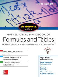 Title: Schaum's Outline of Mathematical Handbook of Formulas and Tables, Fifth Edition, Author: Murray R. Spiegel
