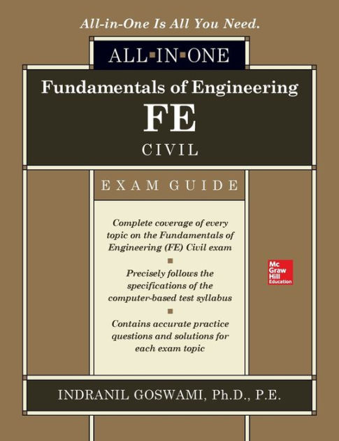 Fundamentals Of Engineering FE Civil All-in-One Exam Guide / Edition 1 ...