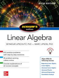 Title: Schaum's Outline of Linear Algebra, Sixth Edition, Author: Marc Lipson