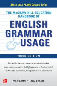 Title: McGraw-Hill Education Handbook of English Grammar & Usage, Author: Mark Lester