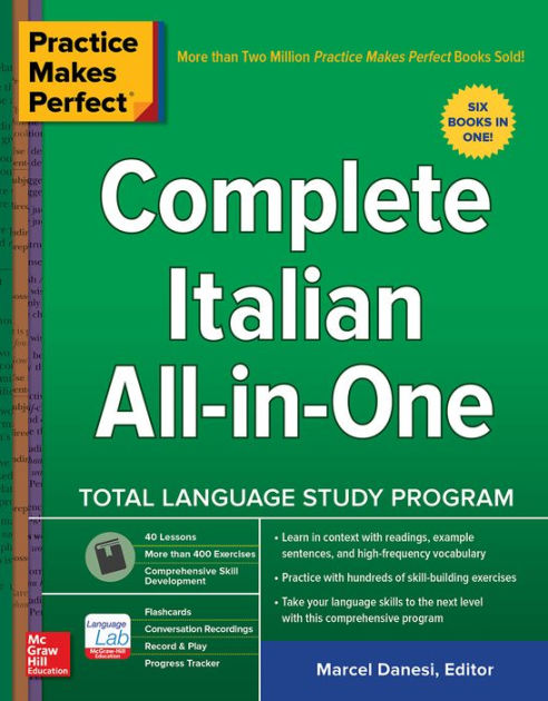 Complete Italian language courses: 4 textbooks PDF with exercises and keys