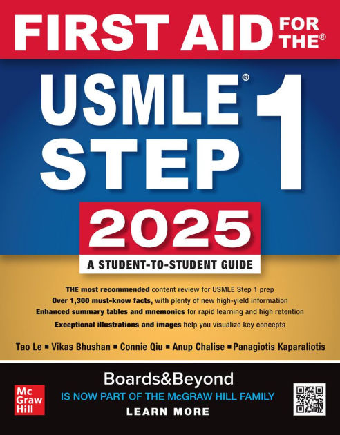 First Aid for the USMLE Step 1 2025 by Connie Qiu, Anup